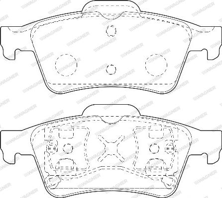 Wagner WBP23482A - Kit de plaquettes de frein, frein à disque cwaw.fr