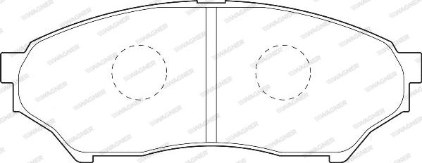 Wagner WBP23487A - Kit de plaquettes de frein, frein à disque cwaw.fr