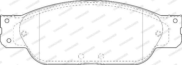 Wagner WBP23423A - Kit de plaquettes de frein, frein à disque cwaw.fr