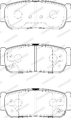 Wagner WBP23545A - Kit de plaquettes de frein, frein à disque cwaw.fr