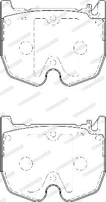 Wagner WBP23541A - Kit de plaquettes de frein, frein à disque cwaw.fr