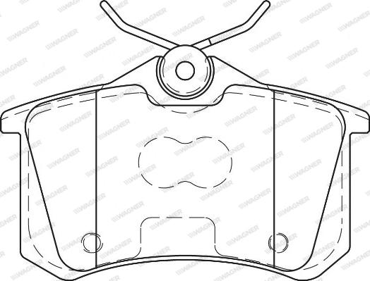 Wagner WBP23554B - Kit de plaquettes de frein, frein à disque cwaw.fr