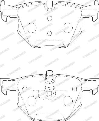 Wagner WBP23550A - Kit de plaquettes de frein, frein à disque cwaw.fr