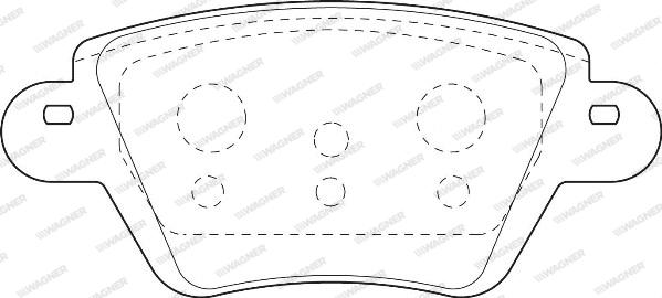 Wagner WBP23557B - Kit de plaquettes de frein, frein à disque cwaw.fr