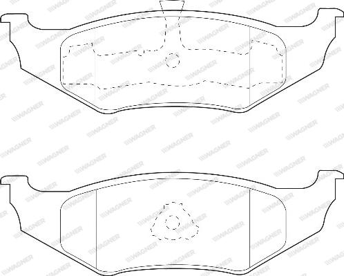 Wagner WBP23561A - Kit de plaquettes de frein, frein à disque cwaw.fr