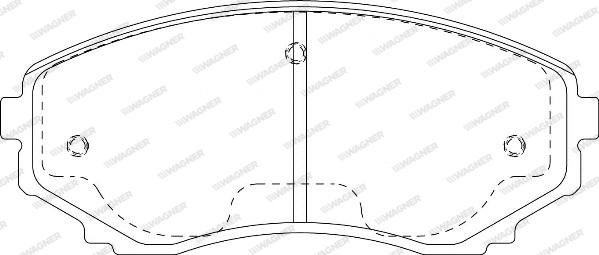 Wagner WBP23515A - Kit de plaquettes de frein, frein à disque cwaw.fr