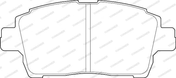 Wagner WBP23510A - Kit de plaquettes de frein, frein à disque cwaw.fr