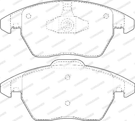 Wagner WBP23589A - Kit de plaquettes de frein, frein à disque cwaw.fr