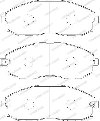 Wagner WBP23536A - Kit de plaquettes de frein, frein à disque cwaw.fr