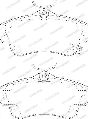 Wagner WBP23532A - Kit de plaquettes de frein, frein à disque cwaw.fr