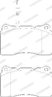 Wagner WBP23575A - Kit de plaquettes de frein, frein à disque cwaw.fr