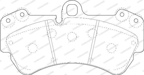 Wagner WBP23692A - Kit de plaquettes de frein, frein à disque cwaw.fr