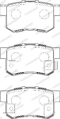 Wagner WBP23652A - Kit de plaquettes de frein, frein à disque cwaw.fr