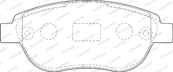 Wagner WBP23600A - Kit de plaquettes de frein, frein à disque cwaw.fr