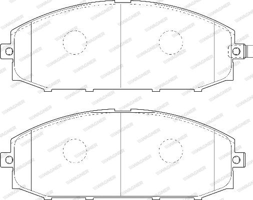 Wagner WBP23611A - Kit de plaquettes de frein, frein à disque cwaw.fr