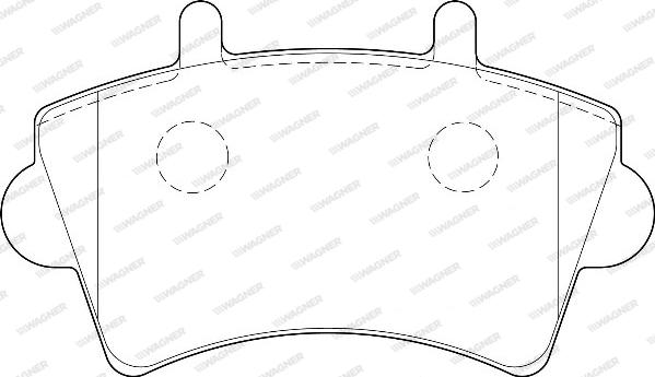 Wagner WBP23613A - Kit de plaquettes de frein, frein à disque cwaw.fr