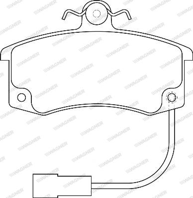 Wagner WBP23671A - Kit de plaquettes de frein, frein à disque cwaw.fr