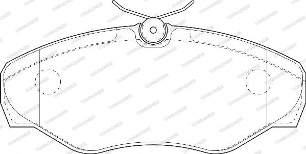 Wagner WBP23099A - Kit de plaquettes de frein, frein à disque cwaw.fr