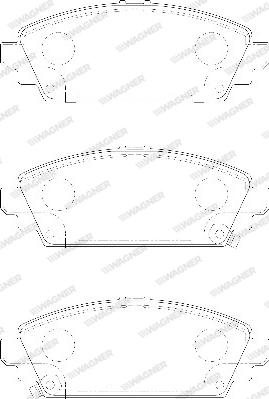 Wagner WBP23096A - Kit de plaquettes de frein, frein à disque cwaw.fr