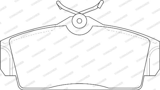 Wagner WBP23093A - Kit de plaquettes de frein, frein à disque cwaw.fr