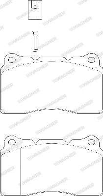 Wagner WBP23092A - Kit de plaquettes de frein, frein à disque cwaw.fr