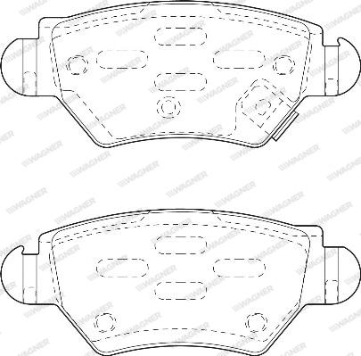Wagner WBP23052A - Kit de plaquettes de frein, frein à disque cwaw.fr