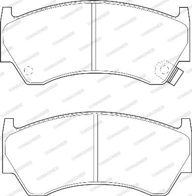 Wagner WBP23004A - Kit de plaquettes de frein, frein à disque cwaw.fr