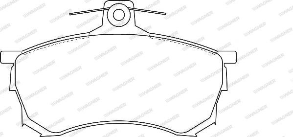 Wagner WBP23080A - Kit de plaquettes de frein, frein à disque cwaw.fr