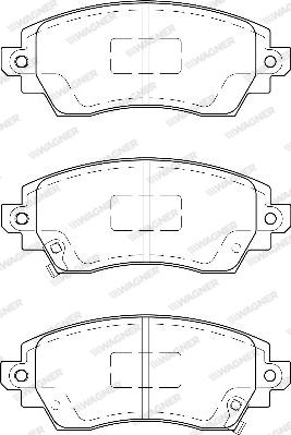 Wagner WBP23088A - Kit de plaquettes de frein, frein à disque cwaw.fr