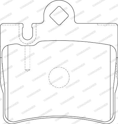 Wagner WBP23078A - Kit de plaquettes de frein, frein à disque cwaw.fr