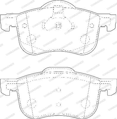 Wagner WBP23073A - Kit de plaquettes de frein, frein à disque cwaw.fr