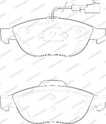 Wagner WBP23140A - Kit de plaquettes de frein, frein à disque cwaw.fr