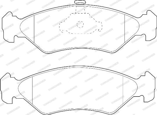Wagner WBP23101A - Kit de plaquettes de frein, frein à disque cwaw.fr