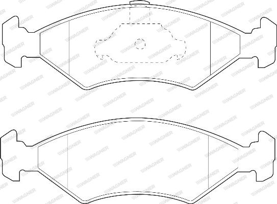 Wagner WBP23103A - Kit de plaquettes de frein, frein à disque cwaw.fr