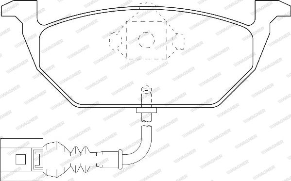 Wagner WBP23130A - Kit de plaquettes de frein, frein à disque cwaw.fr