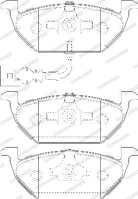 Wagner WBP23130C - Kit de plaquettes de frein, frein à disque cwaw.fr