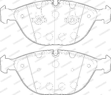 Wagner WBP23894A - Kit de plaquettes de frein, frein à disque cwaw.fr