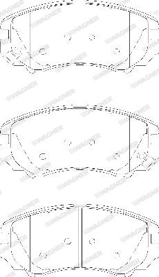 Wagner WBP23891A - Kit de plaquettes de frein, frein à disque cwaw.fr