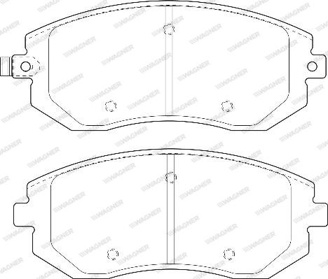 Wagner WBP23865A - Kit de plaquettes de frein, frein à disque cwaw.fr