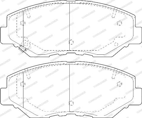 Wagner WBP23868A - Kit de plaquettes de frein, frein à disque cwaw.fr