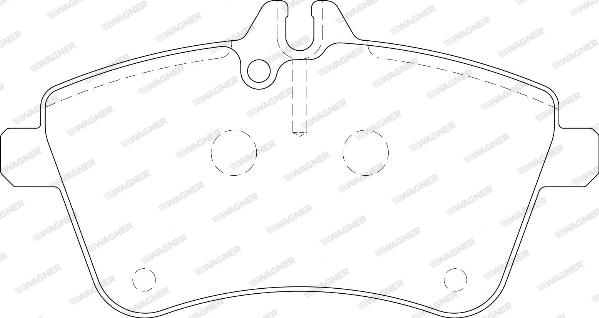 Wagner WBP23881A - Kit de plaquettes de frein, frein à disque cwaw.fr