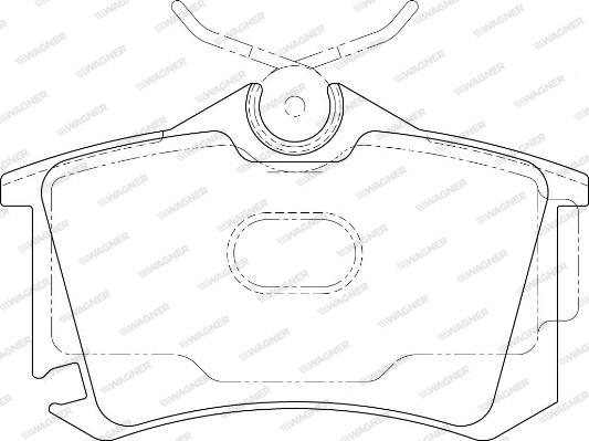 Wagner WBP23823A - Kit de plaquettes de frein, frein à disque cwaw.fr