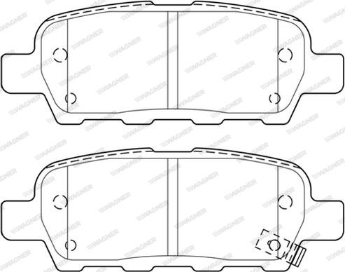 Wagner WBP23871B - Kit de plaquettes de frein, frein à disque cwaw.fr