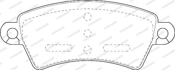 Wagner WBP23396A - Kit de plaquettes de frein, frein à disque cwaw.fr