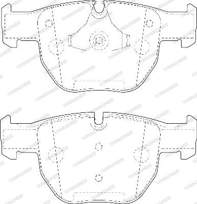 Wagner WBP23397A - Kit de plaquettes de frein, frein à disque cwaw.fr