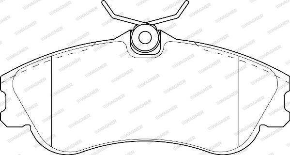 Wagner WBP23346A - Kit de plaquettes de frein, frein à disque cwaw.fr