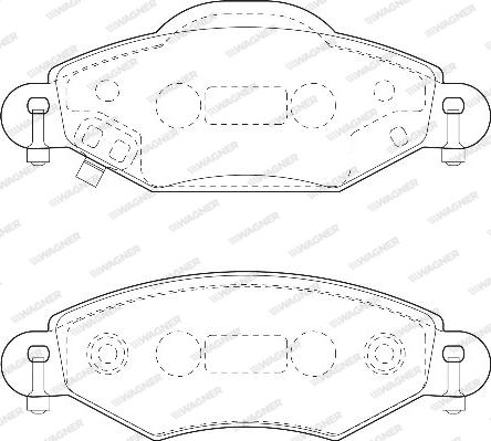 Wagner WBP23340A - Kit de plaquettes de frein, frein à disque cwaw.fr