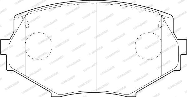 Wagner WBP23354A - Kit de plaquettes de frein, frein à disque cwaw.fr