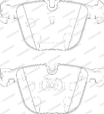 Wagner WBP23309A - Kit de plaquettes de frein, frein à disque cwaw.fr