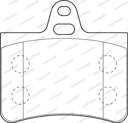 Wagner WBP23305A - Kit de plaquettes de frein, frein à disque cwaw.fr